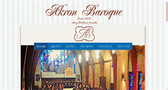 Desktop Screenshot of akronbaroque.org