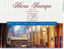 Tablet Screenshot of akronbaroque.org